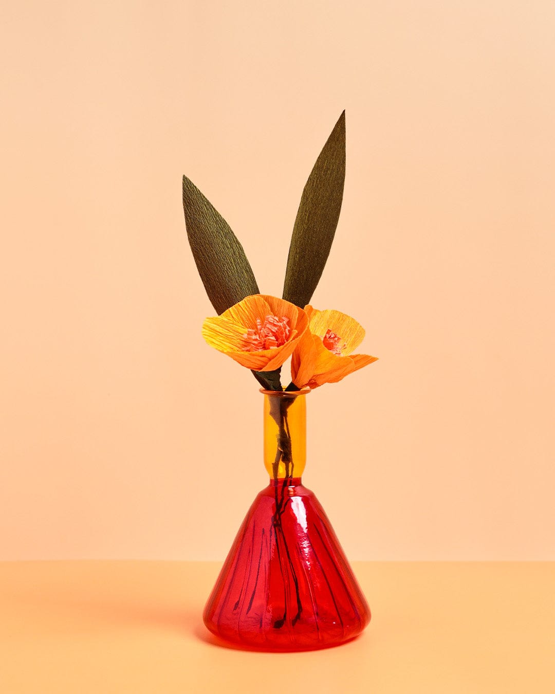 Tri Borosilicate Glass Vase vase Casa Amarosa